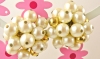 1950s Vintage Faux Pearl Clip On Earrings